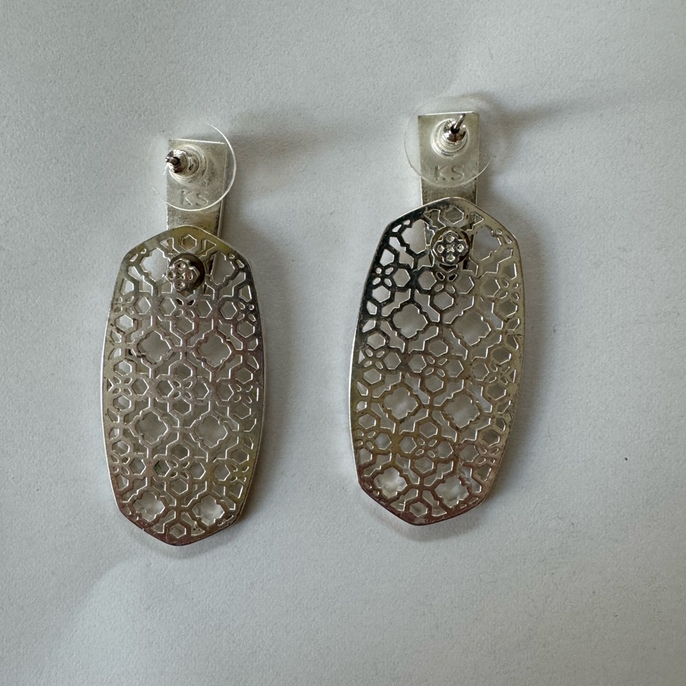 Kendra Scott Silver Drop Earrings